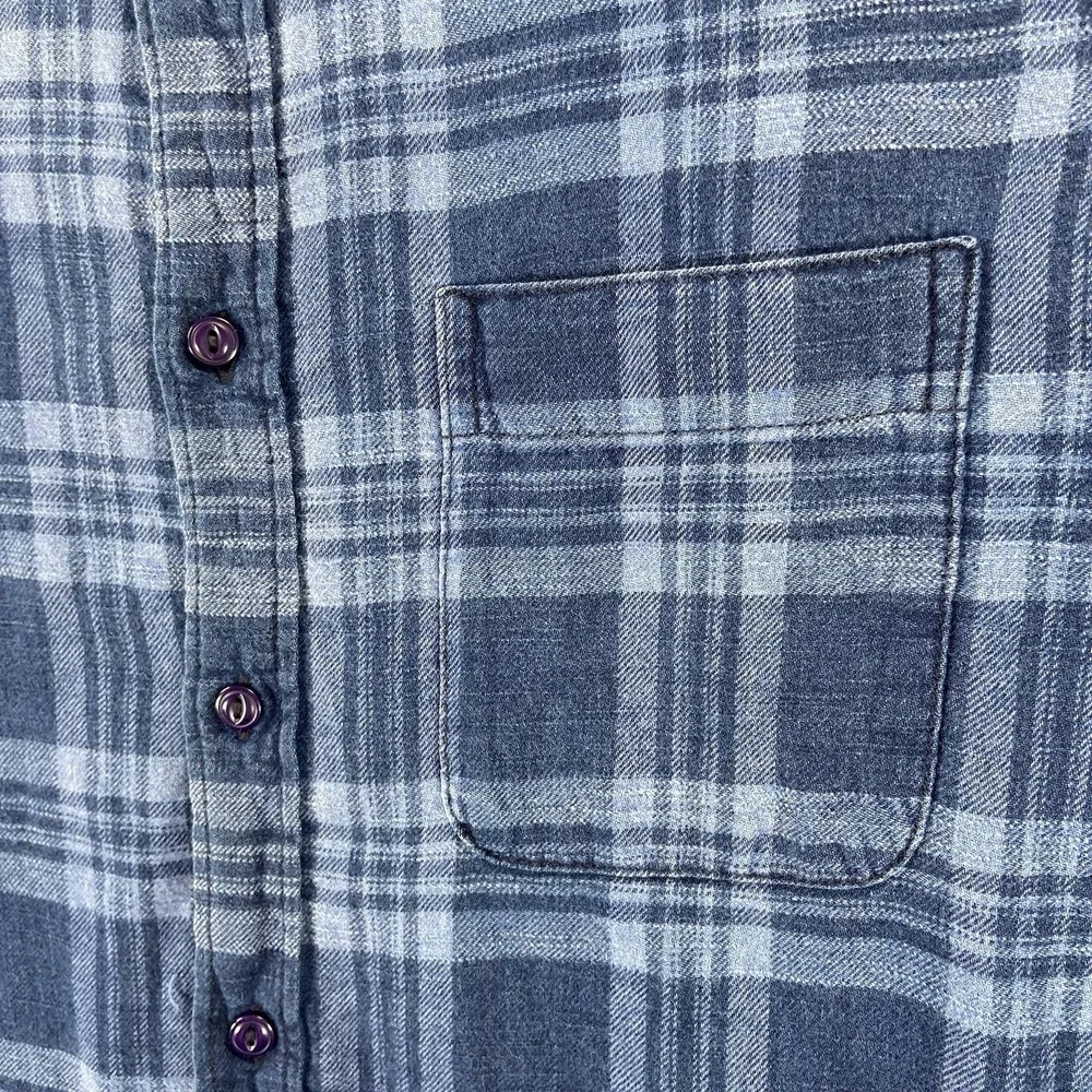 Flint and Tinder Shirt Mens Small Flannel Button Down Huckberry Plaid Cotton